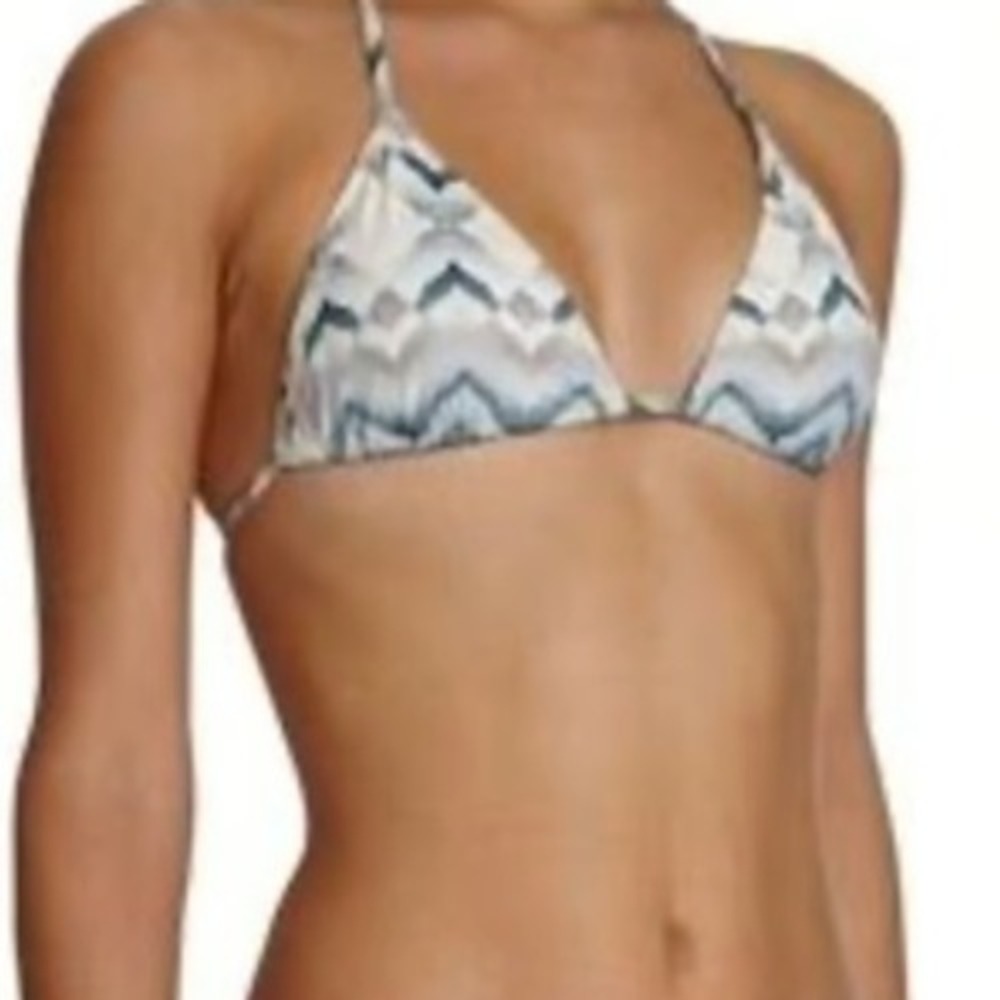 Eberjey Veradero Gisele Multi Triangle Bikini Top Swimsuit Beach Sz Sm NWT